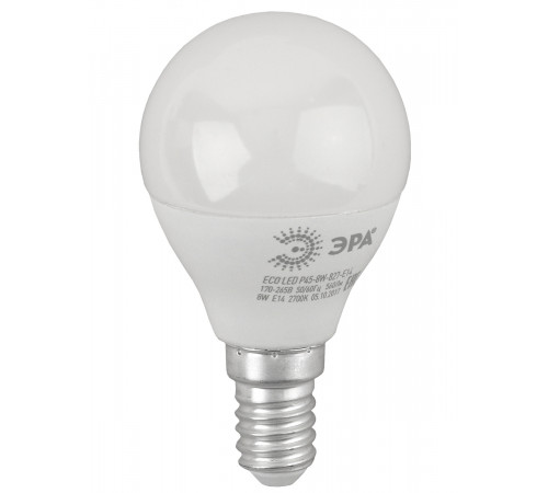Лампа светодиодная Эра E14 8W 2700K ECO LED P45-8W-827-E14 Б0030022 Лампа светодиодная Эра E14 8W 2700K ECO LED P45-8W-827-E14 Б0030022