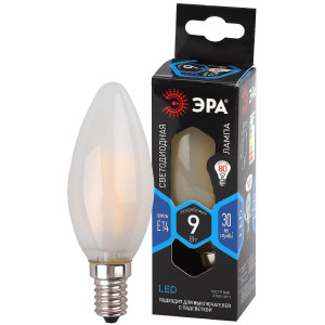 Лампа светодиодная Эра E14 9W 4000K F-LED B35-9w-840-E14 frost Б0046996