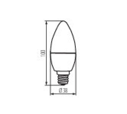 Лампа светодиодная Kanlux Dun E14 6W 3000К 23008 Лампа светодиодная Kanlux Dun E14 6W 3000К 23008