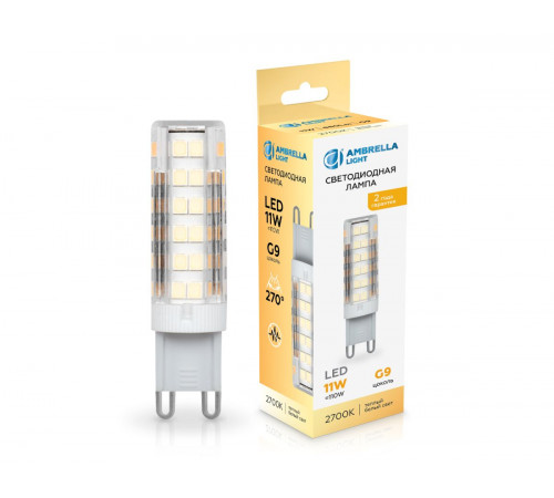 Светодиодная лампа Ambrella Light Bulbing G9 11W 2700K 101103 Светодиодная лампа Ambrella Light Bulbing G9 11W 2700K 101103
