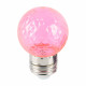 Лампа светодиодная Feron LB-385 шар розовый прозрачный E27 1W 230V 52177