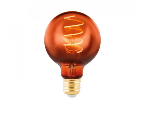 Светодиодная лампа Eglo E27 4W 2000K шар медный 11882