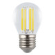 Лампа светодиодная филаментная Uniel LED-G45-4W/3000K/E27/CL GLY01TR UL-00011940