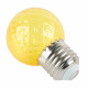 Лампа светодиодная Feron LB-385 шар желтый прозрачный E27 1W 230V 52161