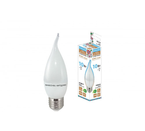 Лампа светодиодная TDM Electric Народная E27 10W 6500K матовая SQ0340-1603