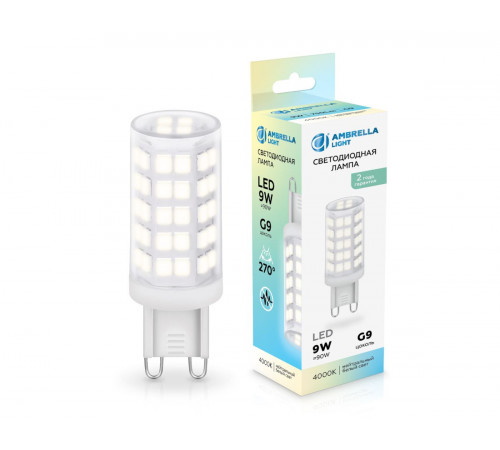 Светодиодная лампа Ambrella Light Bulbing G9 9W 4000K 100904 Светодиодная лампа Ambrella Light Bulbing G9 9W 4000K 100904