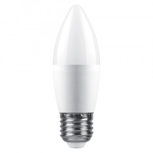 Лампа светодиодная Saffit SBC3720 свеча матовая E27 20W 230V 6400K 55271