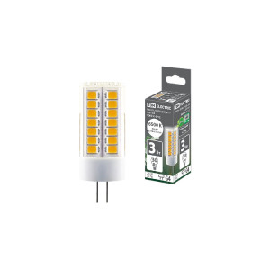 Лампа светодиодная TDM Electric G4 3W 6500K прозрачная SQ0340-0212
