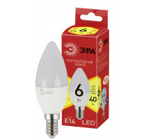 Лампа светодиодная Эра E14 6W 2700K ECO LED B35-6W-827-E14 Б0020618