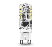 Лампа светодиодная Gauss G9 3W 2700K прозрачная 107709103