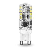 Лампа светодиодная Gauss G9 3W 2700K прозрачная 107709103