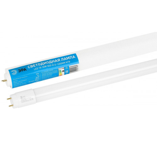 Лампа светодиодная Эра RED LINE LED T8-30W-840-G13-1200mm NTB 30Вт Б0071250