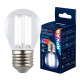 Лампа светодиодная филаментная Uniel LED-G45-4W/4000K/E27/CL GLY01TR UL-00011941