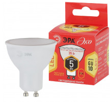 Лампа светодиодная Эра GU10 5W 2700K ECO LED MR16-5W-827-GU10 Б0019062