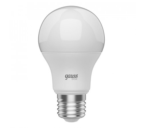 Лампа светодиодная Gauss E27 9,5W 3000К груша матовая 1023210