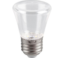 Лампа светодиодная Feron E27 1W 6400K Грибок Прозрачная LB-372 25908