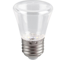 Лампа светодиодная Feron E27 1W 6400K Грибок Прозрачная LB-372 25908