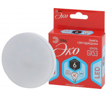 Лампа светодиодная Эра GX53 6W 4000K ECO LED GX-6W-840-GX53 Б0036540