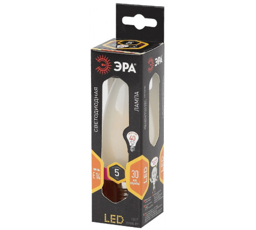 Лампа светодиодная Эра E14 5W 2700K F-LED B35-5W-827-E14 gold Б0027939