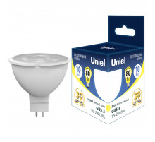 Лампа светодиодная Uniel GU5.3 10W 3000K LED-JCDR-10W/3000K/GU5.3 PLS03WH UL-00006839