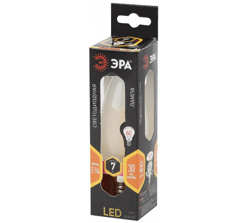 Лампа светодиодная Эра E14 7W 2700K F-LED B35-7W-827-E14 frost Б0027952 Лампа светодиодная Эра E14 7W 2700K F-LED B35-7W-827-E14 frost Б0027952