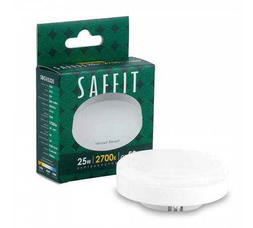 Лампа светодиодная Saffit SBGX5325 GX53 25W 230V 2700K 55284