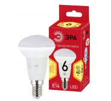 Лампа светодиодная Эра E14 6W 2700K ECO LED R50-6W-827-E14 Б0020633