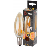 Лампа светодиодная Эра E14 5W 2700K F-LED B35-5W-827-E14 gold Б0027939
