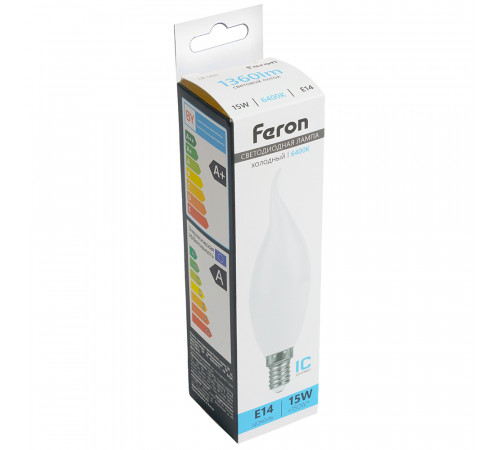 Лампа светодиодная Saffit SBC3720 cвеча на ветру E14 20W 230V 6400K 55276