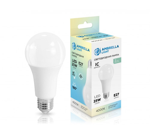 Светодиодная лампа Ambrella Light Bulbing E27 25W 4000K 652504