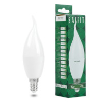 Лампа светодиодная Saffit SBC3720 cвеча на ветру E14 20W 230V 6400K 55276