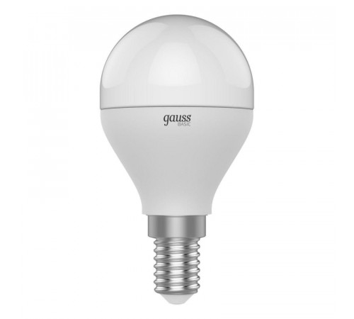 Лампа светодиодная Gauss E14 7,5W 4100К груша матовая 1053128
