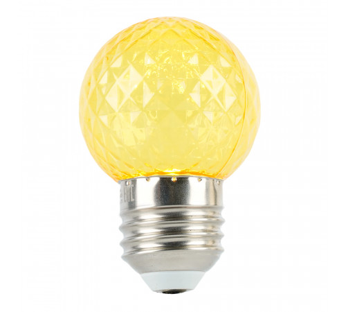 Лампа светодиодная Feron LB-385 шар желтый прозрачный E27 1W 230V 52161