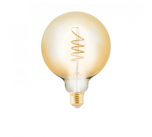 Светодиодная лампа Eglo E27 4W 2200K шар янтарный 11878