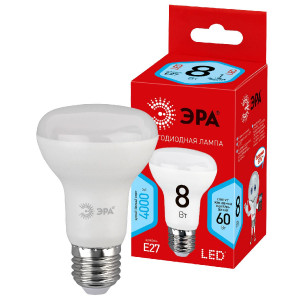 Лампа светодиодная Эра E27 8W 4000K ECO LED R63-8W-840-E27 Б0020636