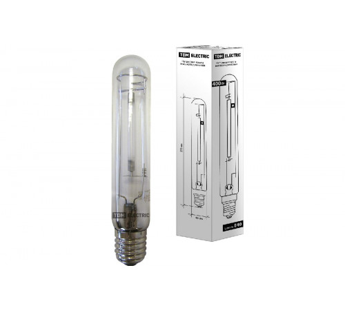 Лампа натриевая высокого давления TDM Electric E40 400W 2100K прозрачная SQ0325-0005 Лампа натриевая высокого давления TDM Electric E40 400W 2100K прозрачная SQ0325-0005