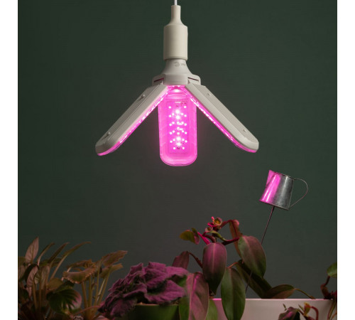Светодиодная фитолампа для растений Эра ФИТО-30W-PL-E27-GR Б0064542 Светодиодная фитолампа для растений Эра ФИТО-30W-PL-E27-GR Б0064542
