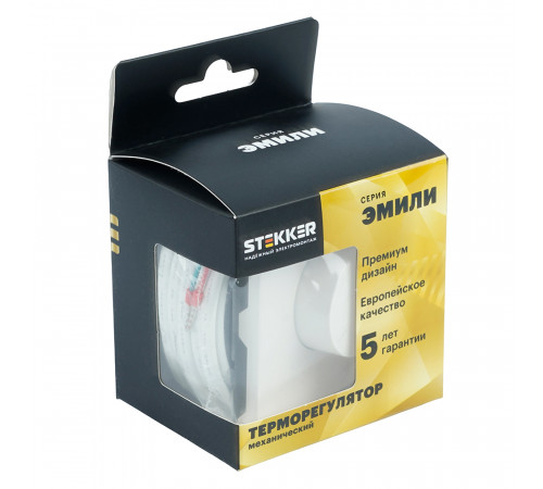 Терморегулятор механический Stekker Эмили RSW00-5120-08 кашемир, soft touch 50715