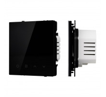 Терморегулятор эл тёплый пол черный оникс Arlight SWT-MTE-PL-BK (95-240V, 16A, датч пола + возд) 058345(1)