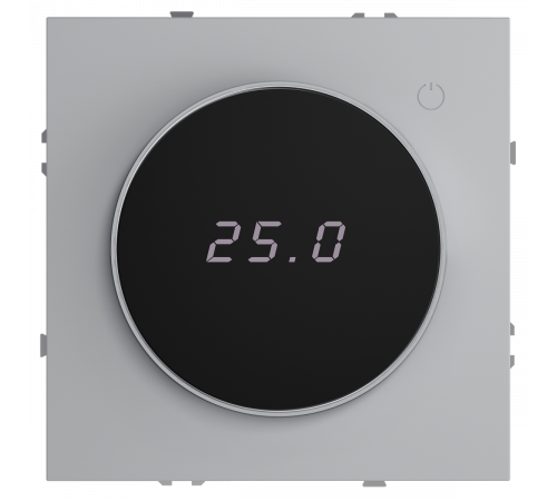 Терморегулятор электронный Voltum S70 с индикацией и датчиком, для теплого пола, (серый) VLS070116