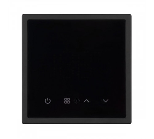 Терморегулятор эл тёплый пол черный оникс Arlight SWT-MTE-PL-BK (95-240V, 16A, датч пола + возд) 058345(1)
