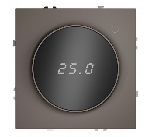 Терморегулятор электронный Voltum S70 с индикацией и датчиком, для теплого пола, (капучино) VLS070114