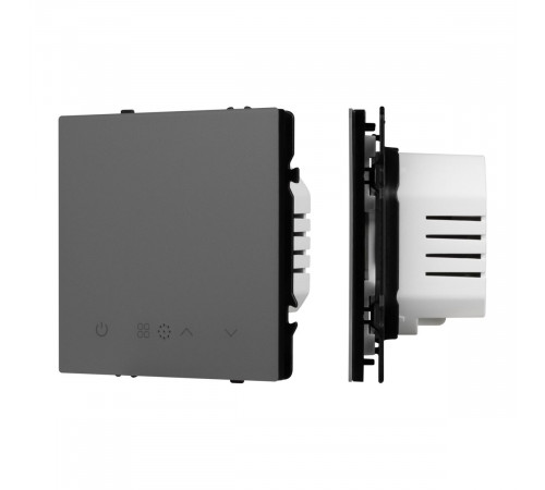 Терморегулятор эл тёплый пол серый базальт Arlight SWT-MTE-PL-GR (95-240V, 16A, датч пола + возд) 061902(1)