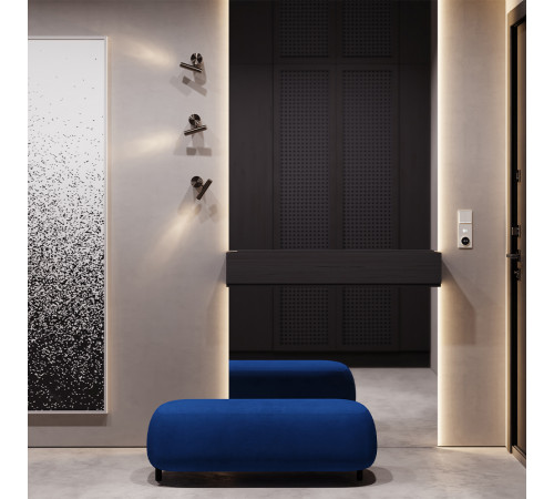 Терморегулятор электронный Voltum S70 с индикацией и датчиком, для теплого пола, (хлопок) VLS070113