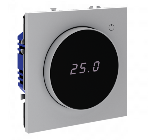 Терморегулятор электронный Voltum S70 с индикацией и датчиком, для теплого пола, (серый) VLS070116