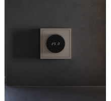Терморегулятор электронный Voltum S70 с индикацией и датчиком, для теплого пола, (капучино) VLS070114