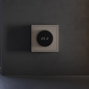 Терморегулятор электронный Voltum S70 с индикацией и датчиком, для теплого пола, (капучино) VLS070114