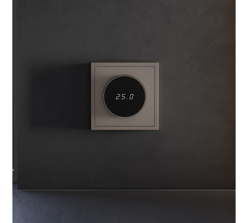 Терморегулятор электронный Voltum S70 с индикацией и датчиком, для теплого пола, (капучино) VLS070114