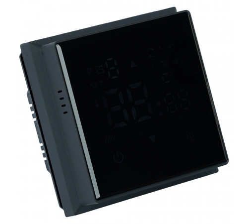 Терморегулятор Wi-Fi (механизм) Stekker Эмили RSW00-5119-05 250В 3500Вт черный уголь, soft touch 50377