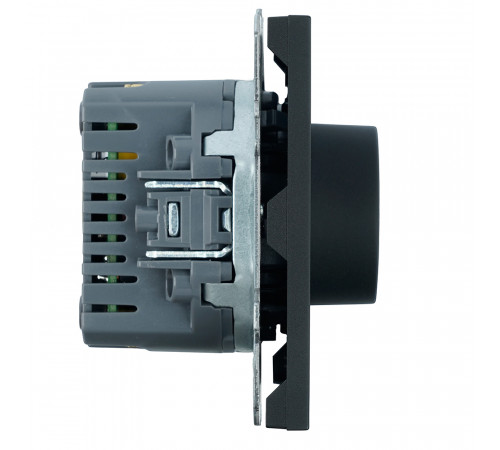 Терморегулятор механический Stekker Эмили RSW00-5120-05  черный уголь, soft touch 50713